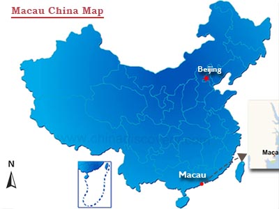 Macau China Map