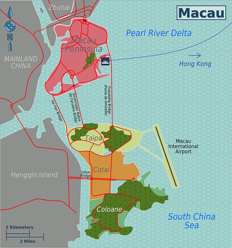 Macau District Map