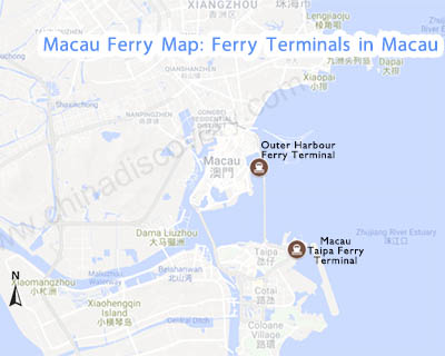 Macau Ferry Terminal Map