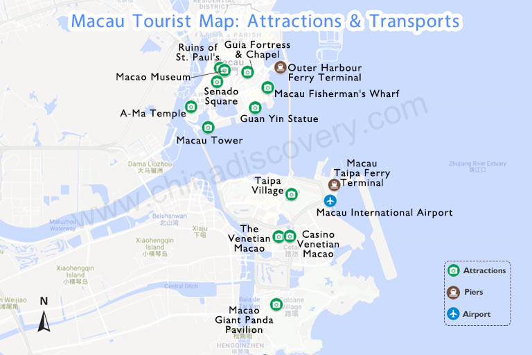 Macau Tourist Map