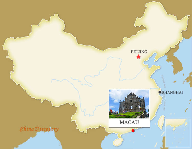 Macau China Map
