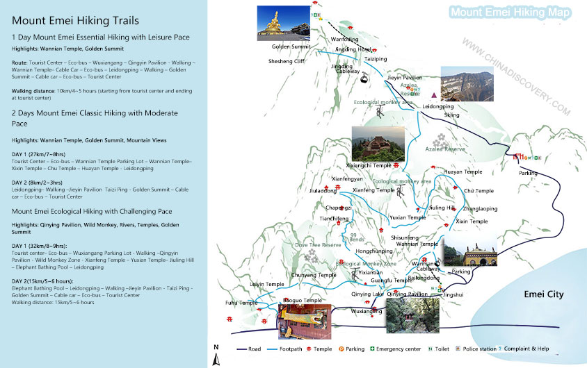 Mount Emei Map