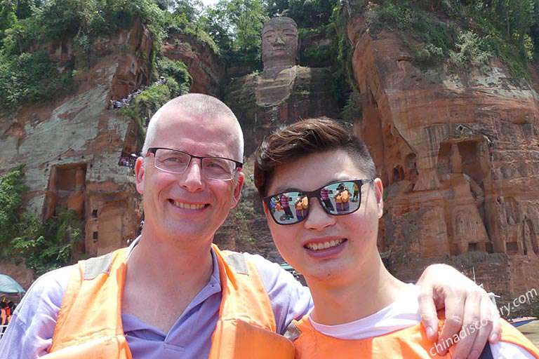 Our Guest Visited Leshan Giant Buddha China Discovery Leshan Tour