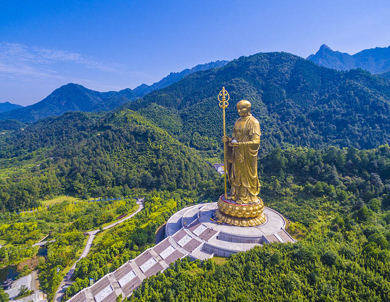 99-Meter Ksitigarbha Statue - the Highest Bronze Buddhist Statue in the World