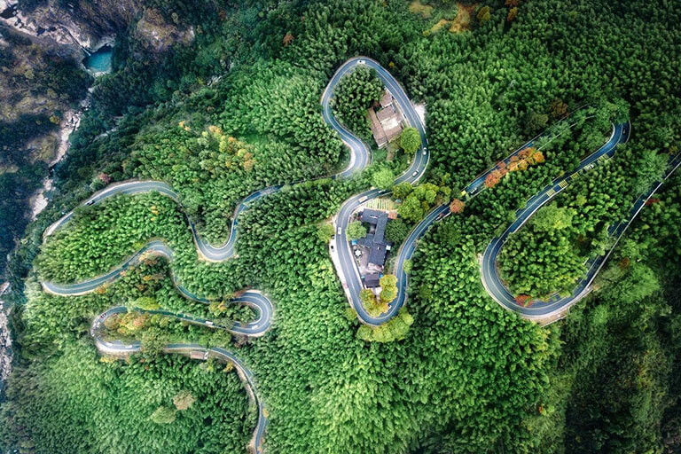 Zigzag Uphill Road Zigzag Uphill Road