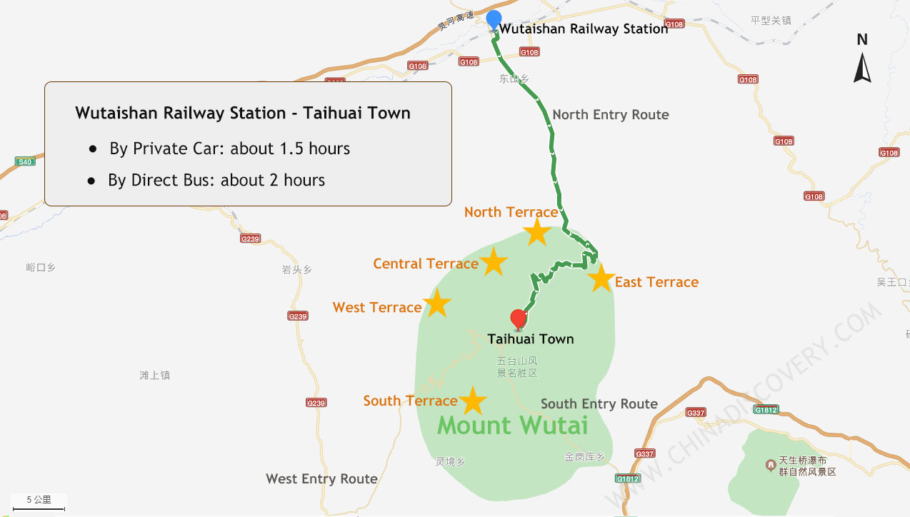 Mount Wutai Map