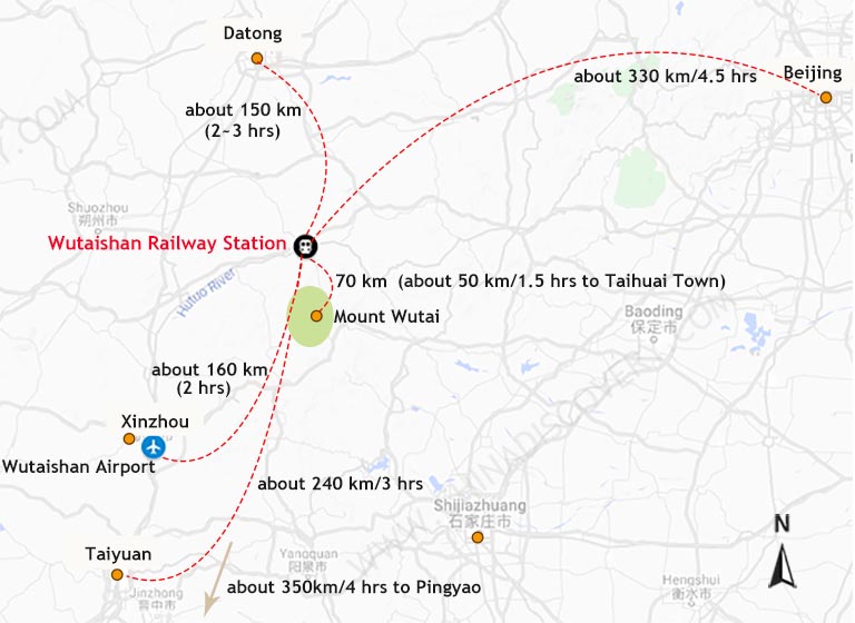 Get to Wutaishan by Train