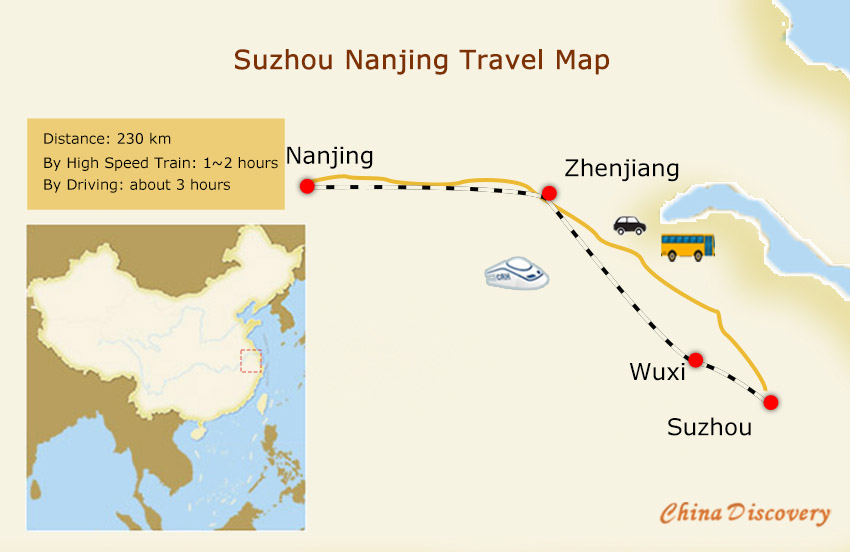 Shanghai Nanjing Transfer Map