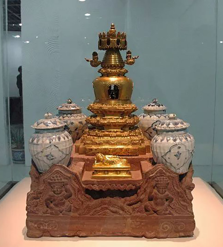 Gilded Tibetan Pagoda Nanjing Museum