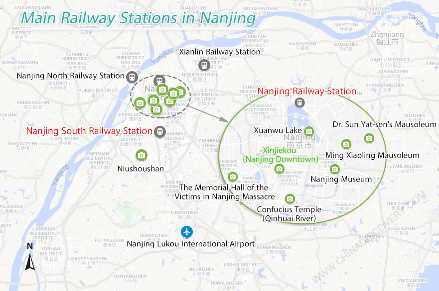 Nanjing South Railway Stations Map