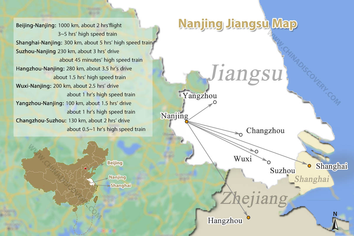 Nanjing Location Map