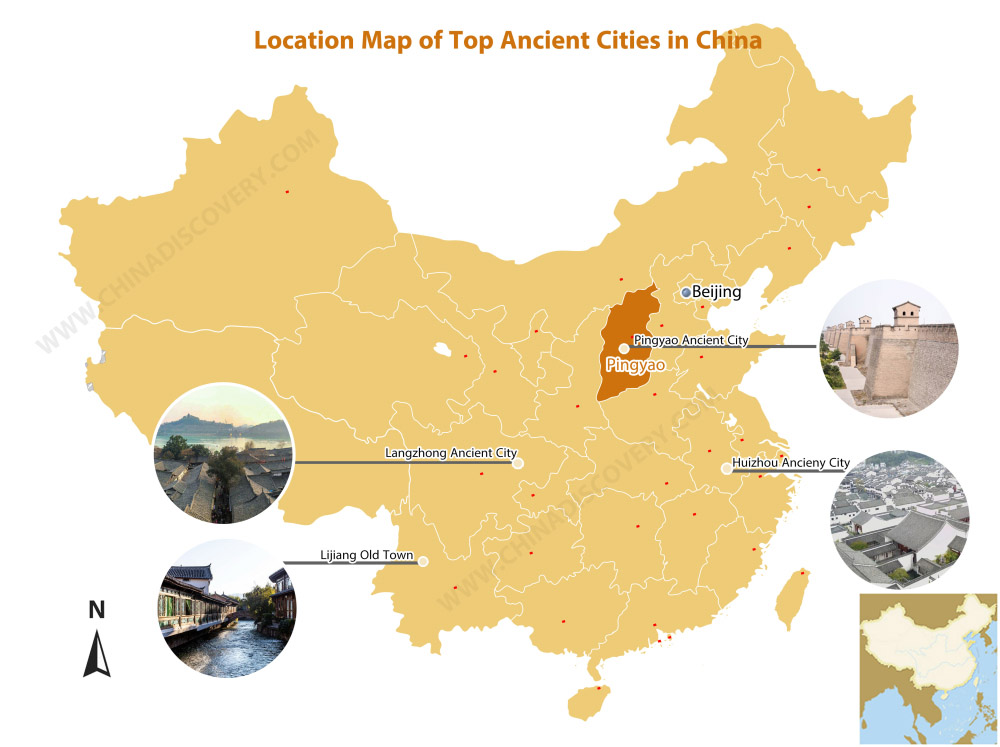 Map of Ancient Chinese Cities
