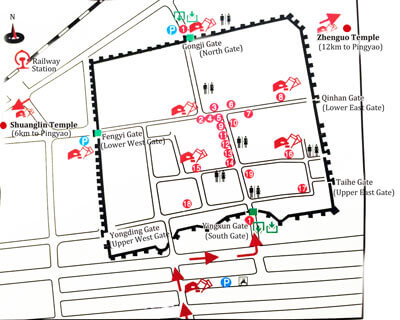 Pingyao Ancient City Map