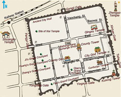 Pingyao Attractions Map