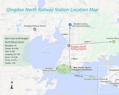 Qingdao North Railway Station Map