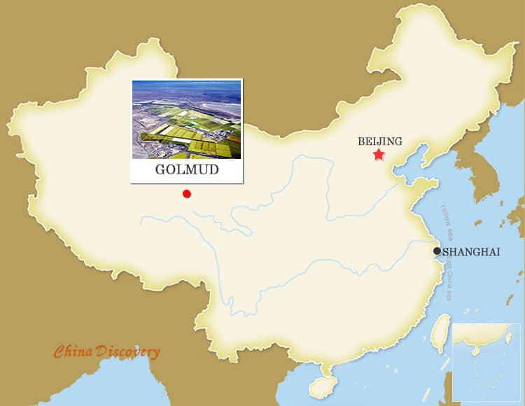 Golmud China Map