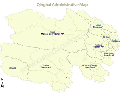Qinghai Province Map