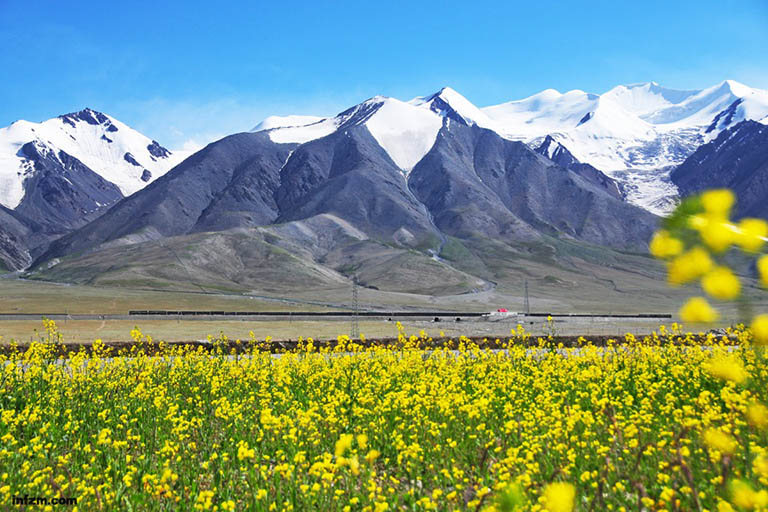 Scenery along the Qinghai Tibet Railway