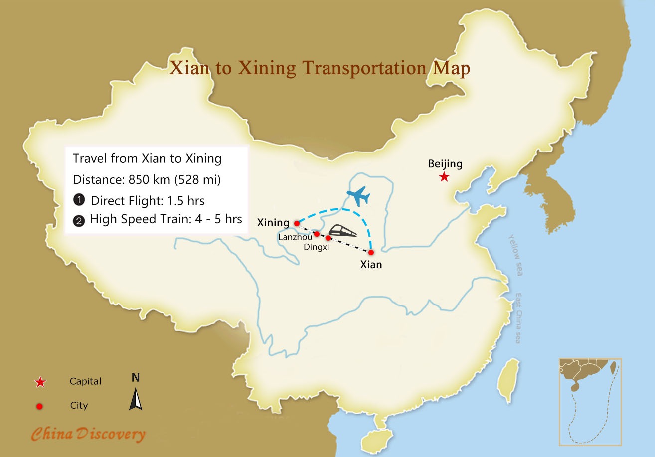 Xian to Xining