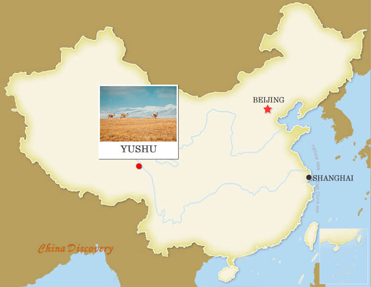 Yushu China Map