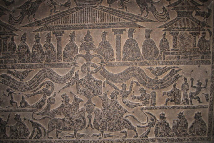 Gorgeous Stone Painting in Temple of Confucius Things to Do in Qufu