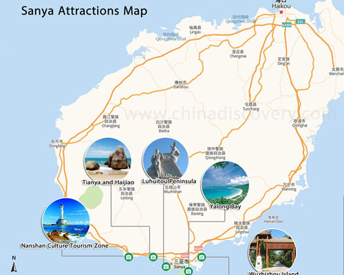 Sanya Travel Map