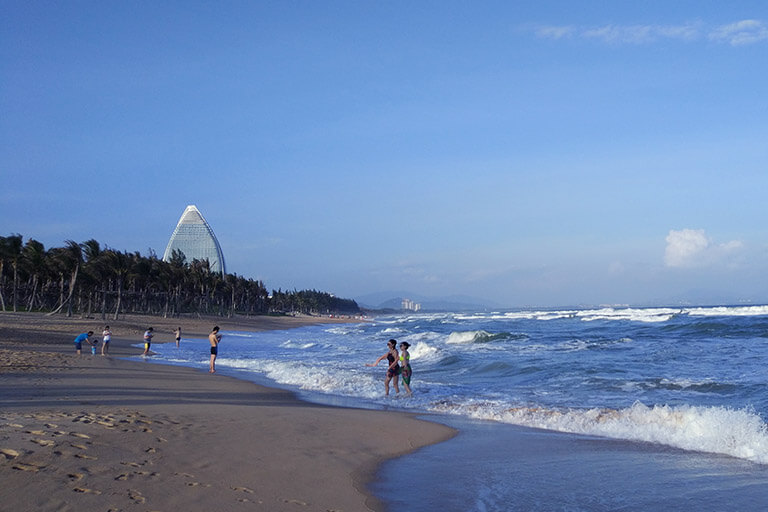 Peaceful Beach of Haitang Bay