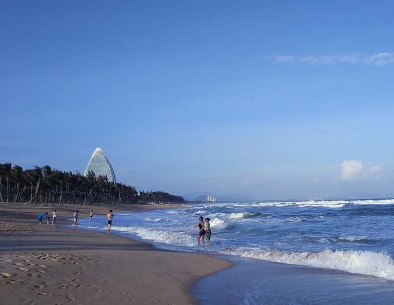 Peaceful Beach of Haitang Bay