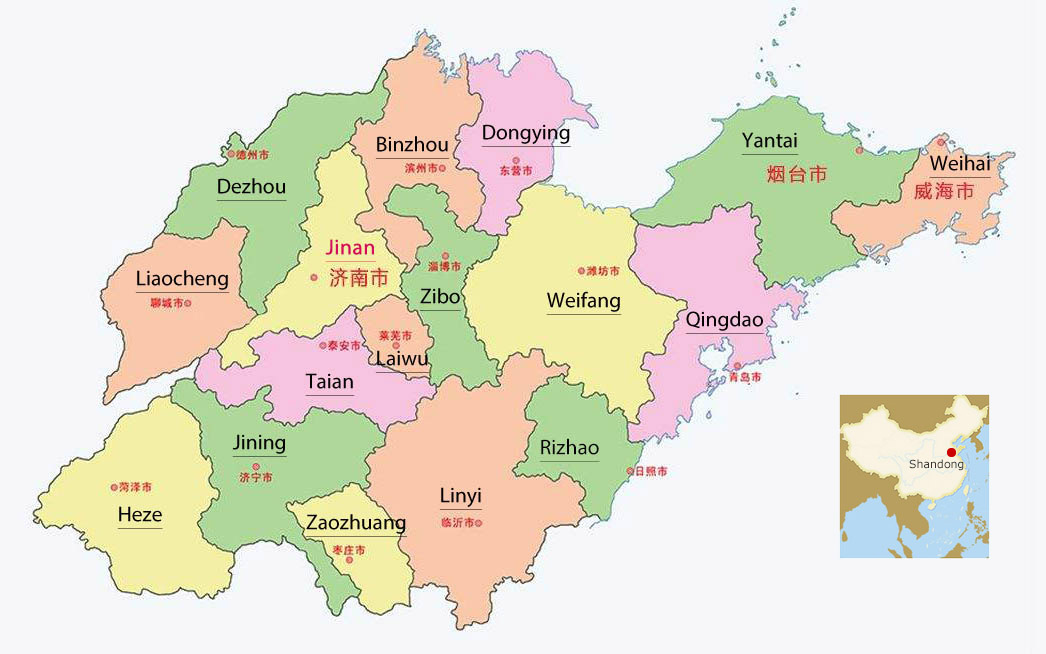 Shandong Administrative Map