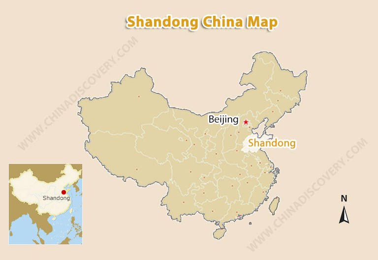 Shandong China Map