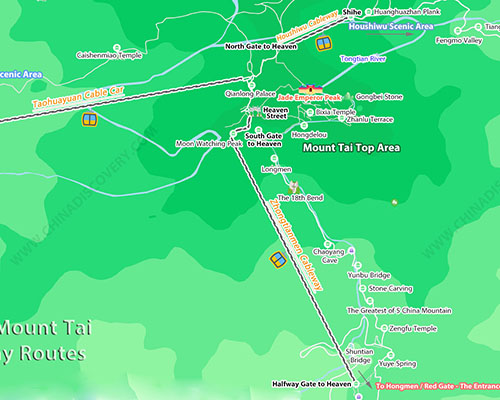 Mount Tai Cable Car Map