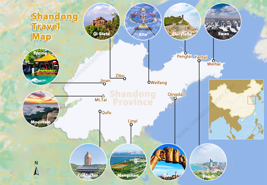 Shandong Travel Map