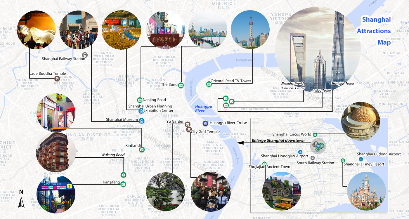 Shanghai Travel Guide Map China Trekking Guide Route