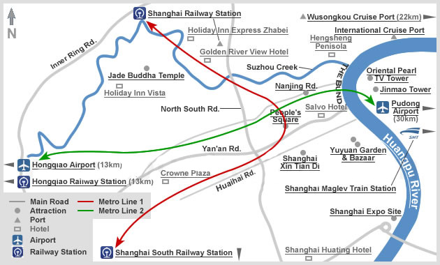 Shanghai Transportation Map