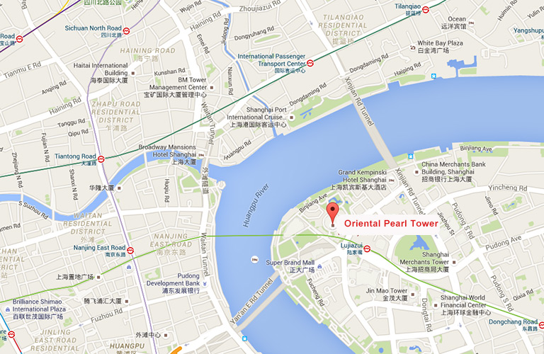 Oriental Pearl Tower Map