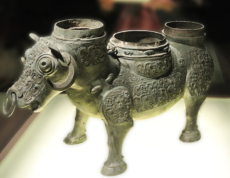 Ox-shaped Zun  (Over 2,500 Years) in Shanghai Museum