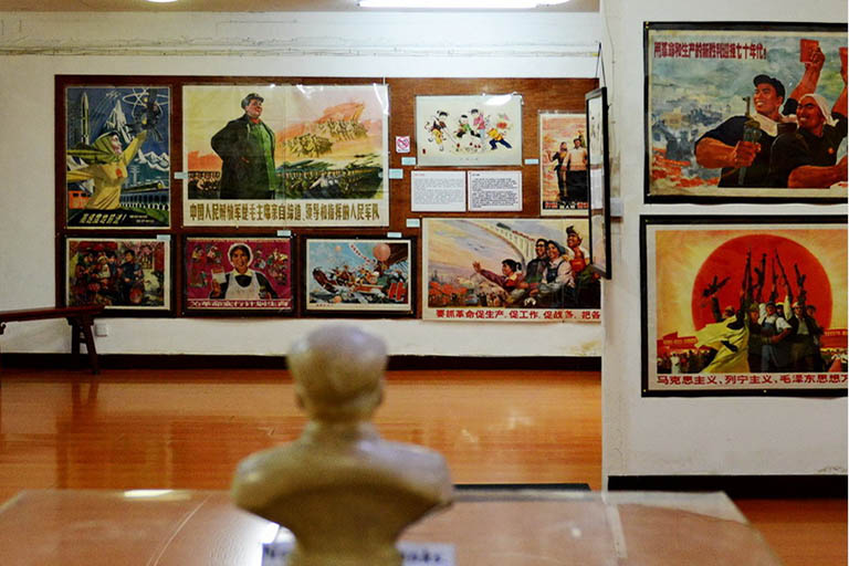 Propaganda Posters Exhibited in Shanghai Propaganda Poster Art Center