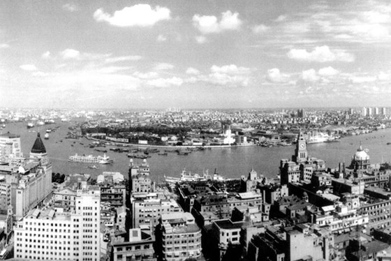 Shanghai Skyline in the 1980s Shanghai Skyline