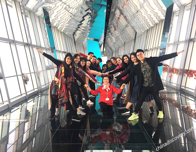 Chona from Philippines visited Shanghai World Financial Center in 2019