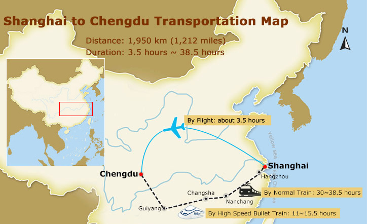 Shanghai to Chengdu