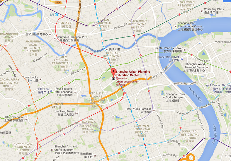 Shanghai Urban Planning Exhibition Center Map