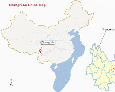Shangri-La China Map