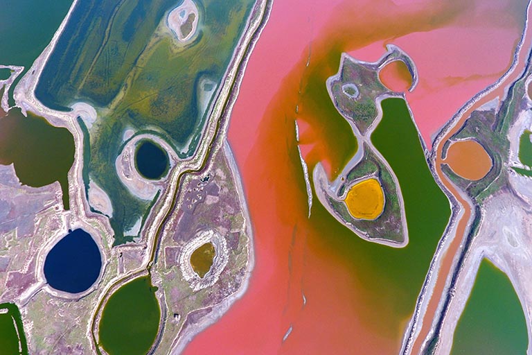 Colorful Yuncheng Salt Lake Shanxi Attractions