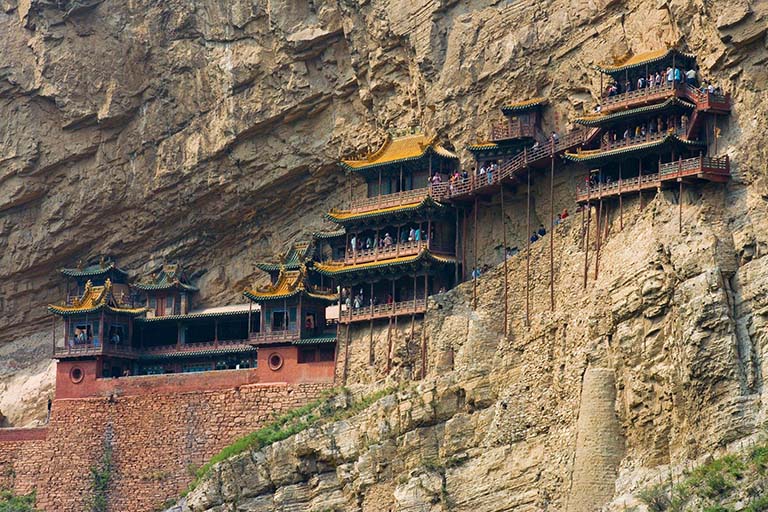 Hanging Temple on the Cliff Top Attractions in Datong