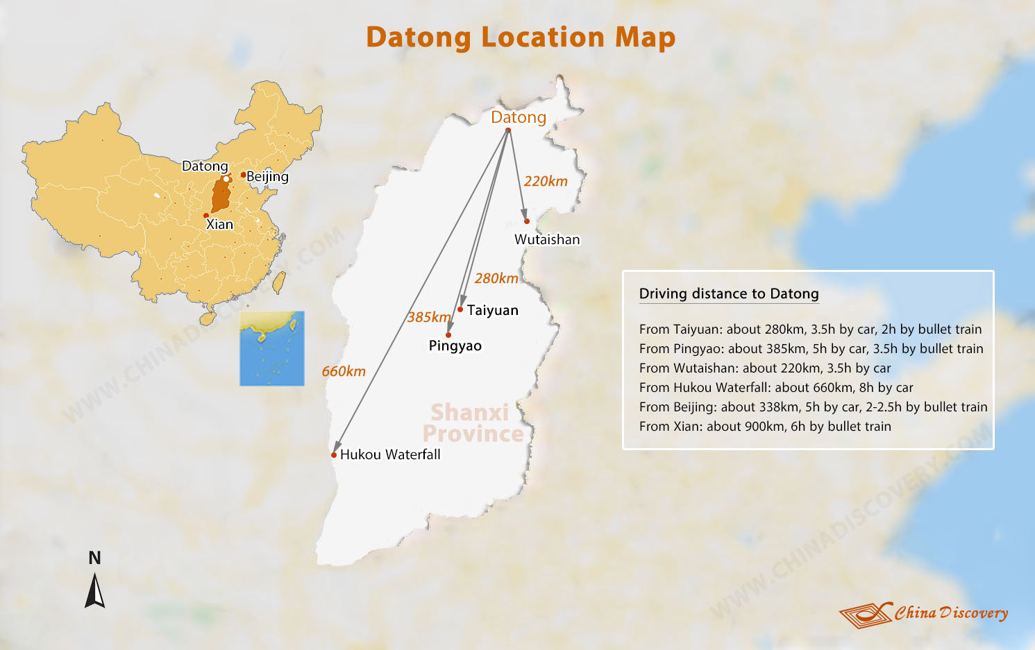 Datong Location Map Datong Map