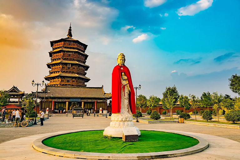 Yingxian Wooden Pagoda and Statue Yingxian Wooden Pagoda