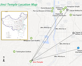 Jinci Temple Transportation Map