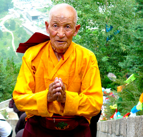 Mount Wutai - Tibetan Buddhist Monk