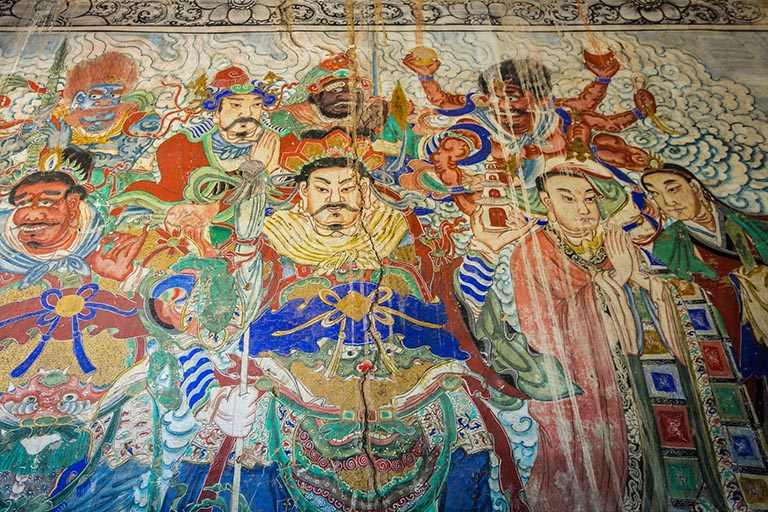 Mural in No.6 Cave of Datong Yungan Grottoes Top Things to Do in Shanxi