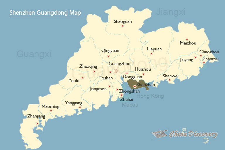 Shenzhen Guangdong Map